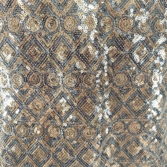 Banana Republic Black & Silver Sequin Formal Party Dress - Picture 5 of 7